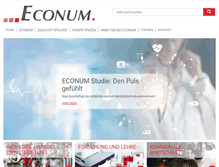 Tablet Screenshot of econum.de